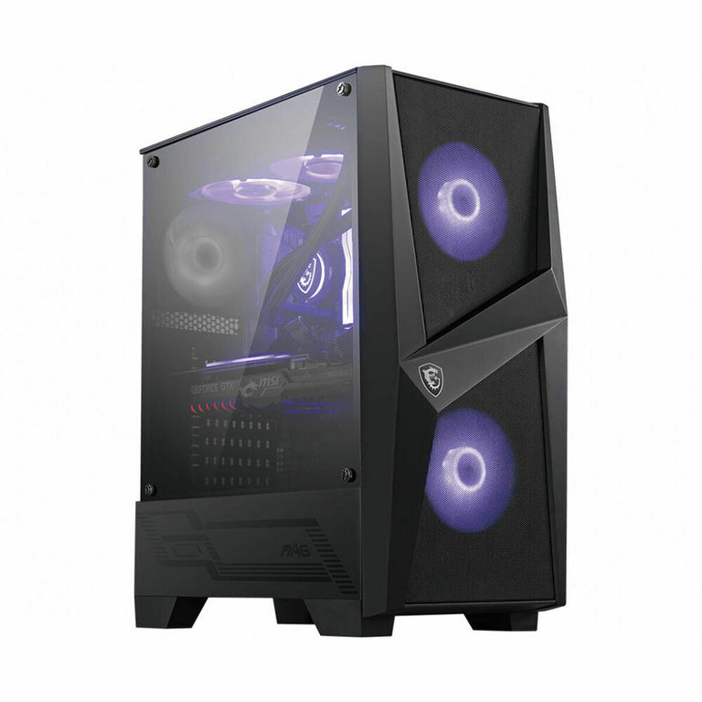 Boîtier ATX semi-tour MSI MAG FORGE 100M Noir Pourpre