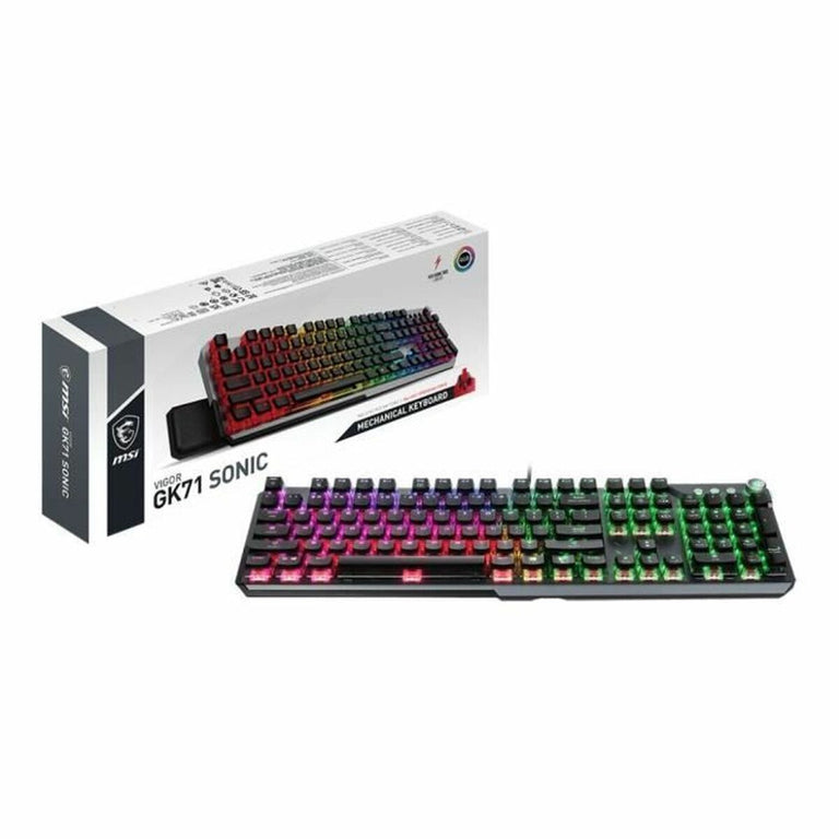 Clavier pour jeu MSI VIGOR GK71 SONIC RED FR AZERTY Français