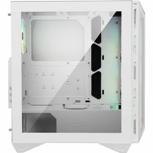 Boîtier ATX semi-tour MSI CAS MPG GUNGNIR 110R WHITE Blanc RGB Noir