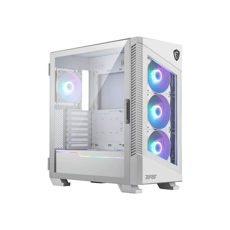 Boîtier ATX semi-tour MSI MPG Velox 100R Blanc Multicouleur