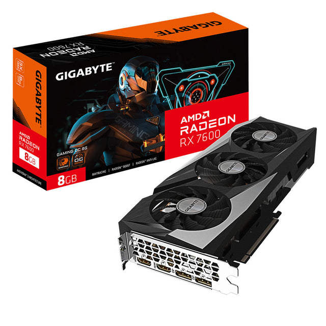 Carte Graphique Gigabyte Radeon RX 7600 GAMING OC 8G AMD AMD Radeon RX 7600 GDDR6