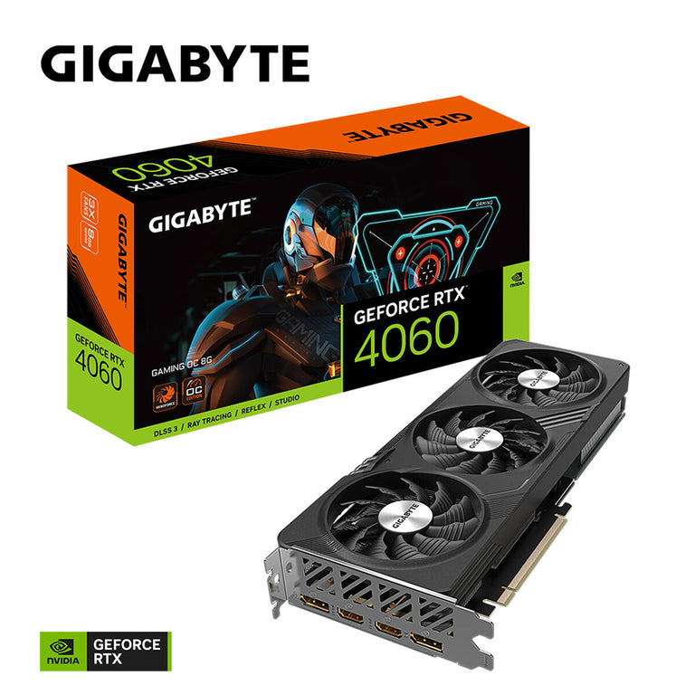 Graphics card Gigabyte GV-N4060GAMING OC-8GD Geforce RTX 4060 8 GB GDDR6 GDDR6X