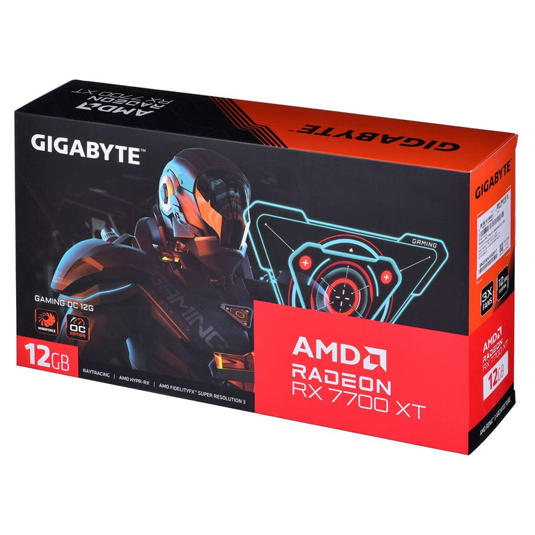 Carte Graphique Gigabyte GV-R77XTGAMING OC-12GD AMD AMD RADEON RX 7700 XT GDDR6 12 GB