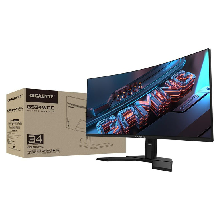 Écran Gigabyte GS34WQC 34" Wide Quad HD 50-60 Hz