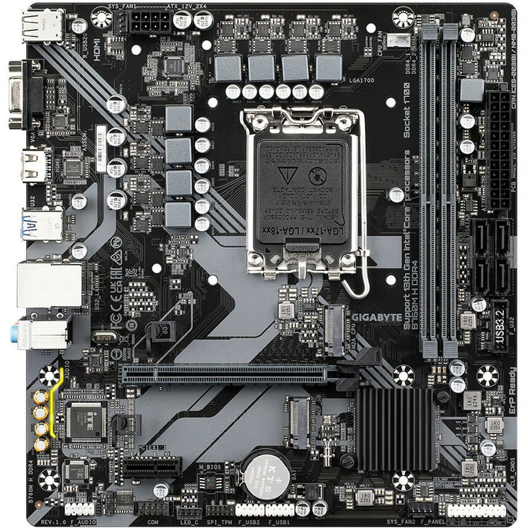 Carte Mère Gigabyte B760M H 1700 MATX LGA 1700