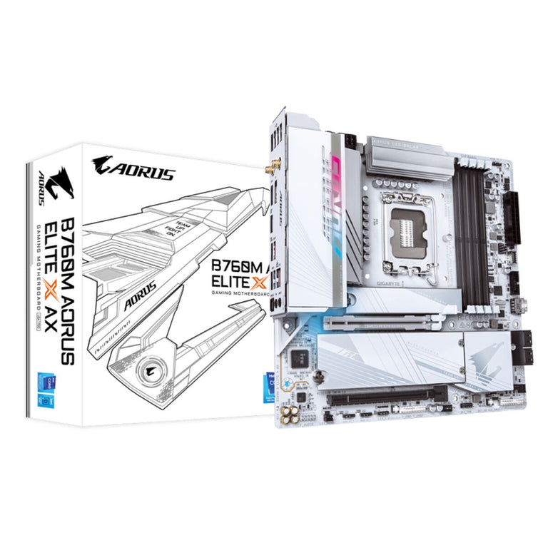 Carte Mère Gigabyte B760M AORUS ELITE X AX 1700 MATX INTEL B760 EXPRESS LGA 1700