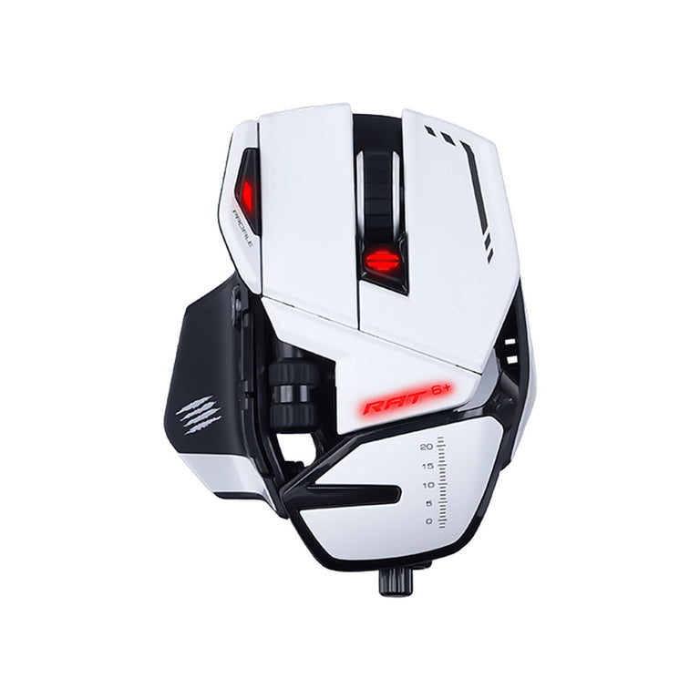 Souris Mad Catz MR04DCINWH000-0 Blanc Multicouleur Monochrome 12000 dpi