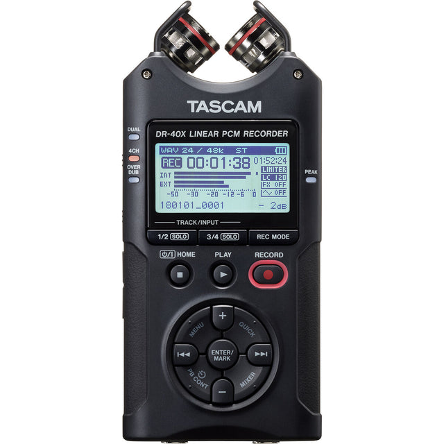 Enrégisteur Tascam DR-40X Bleu Noir