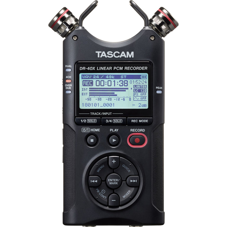 Enrégisteur Tascam DR-40X Bleu Noir