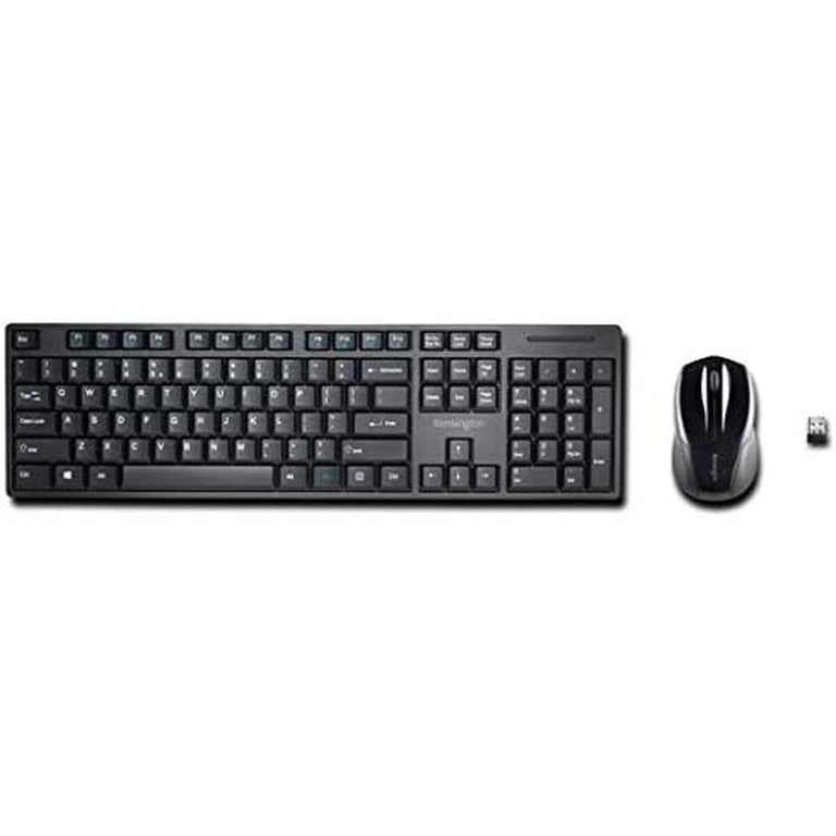 Clavier et souris sans fil Kensington Noir Espagnol Qwerty QWERTY