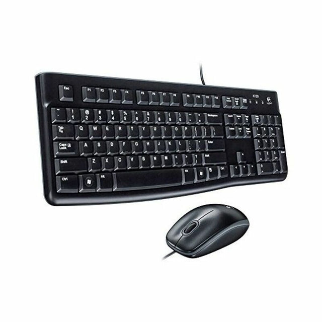 Clavier et Souris Optique Logitech Desktop MK120 1000 dpi USB