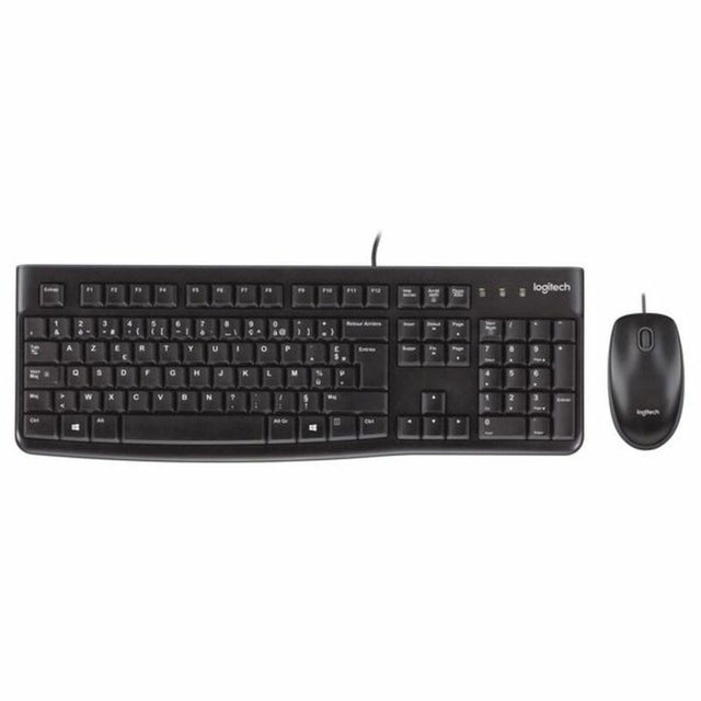 Clavier et Souris Optique Logitech Desktop MK120 1000 dpi USB