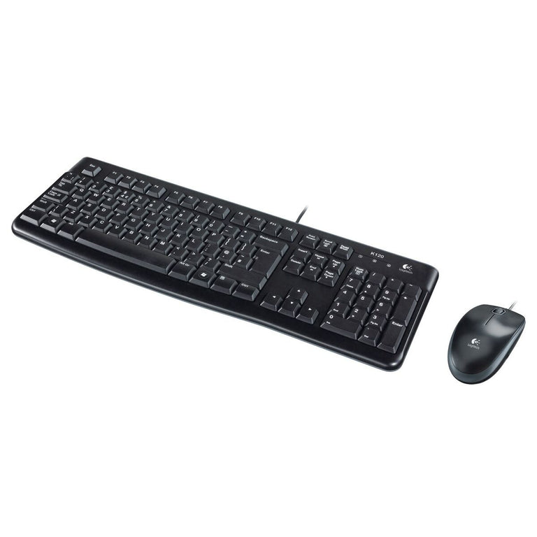 Clavier Logitech LGT-MK120-US Noir Hollandais QWERTY