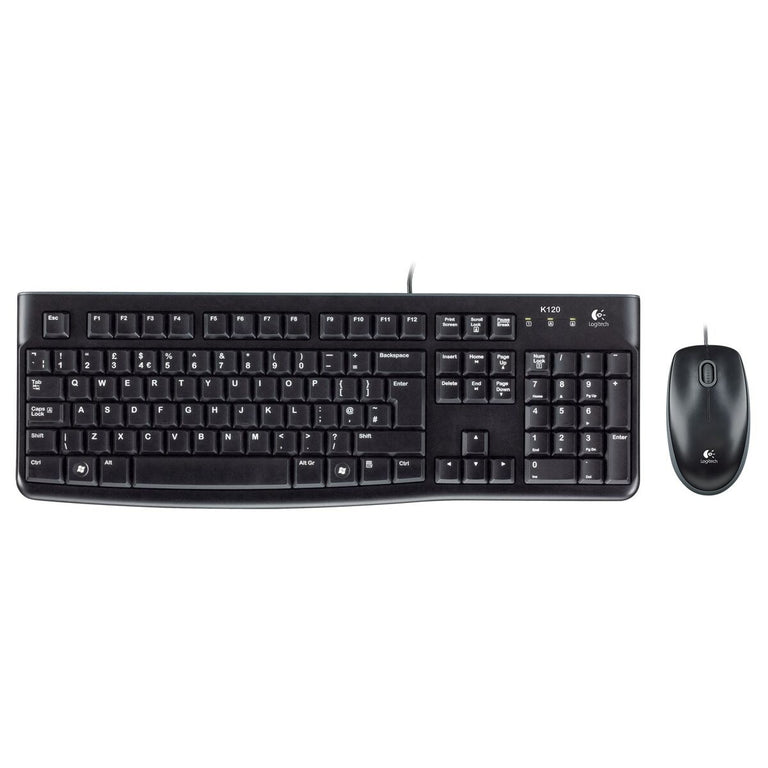 Clavier Logitech LGT-MK120-US Noir Hollandais QWERTY