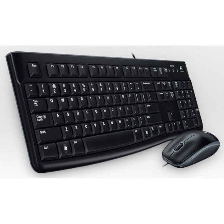 Clavier Logitech LGT-MK120-US Noir Hollandais QWERTY