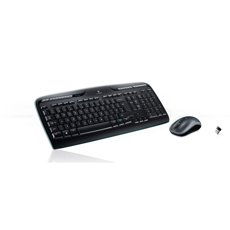 clavier et souris Logitech Wireless Combo MK330 Noir Qwerty US