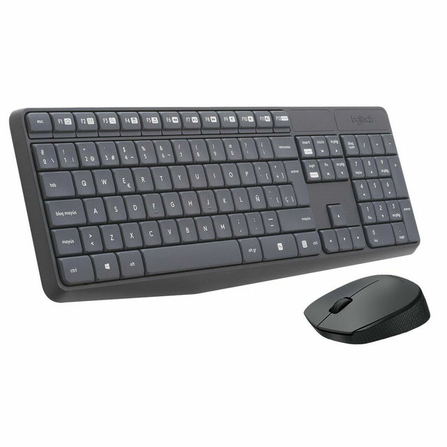 Clavier et souris sans fil Logitech 920-007919 Gris Espagnol Qwerty QWERTY