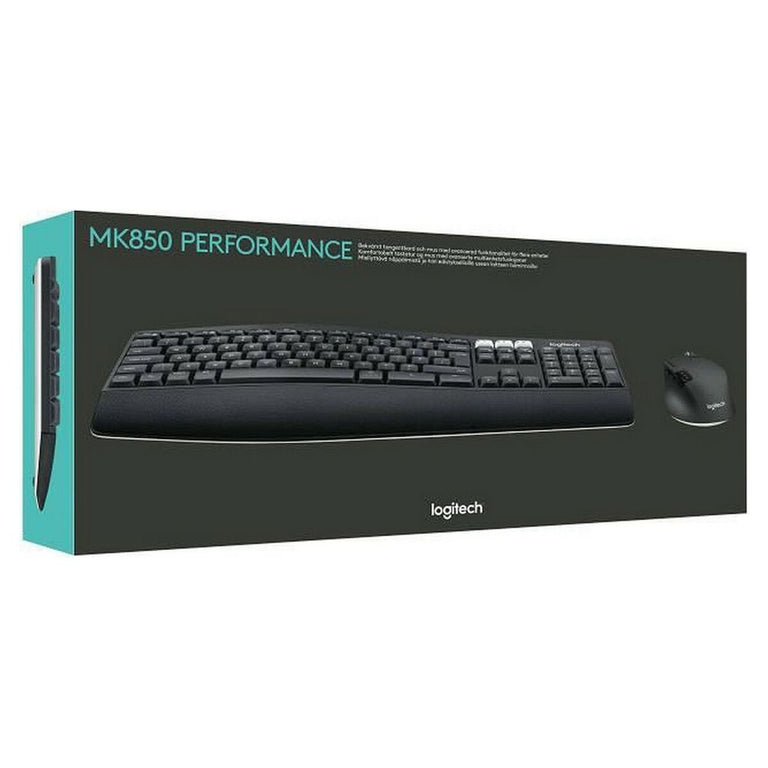 Keyboard and Mouse Logitech PERFORMANCE MK850 Black AZERTY