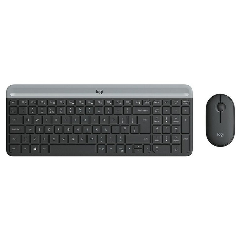 clavier et souris Logitech 920-009190 Noir Gris Français AZERTY