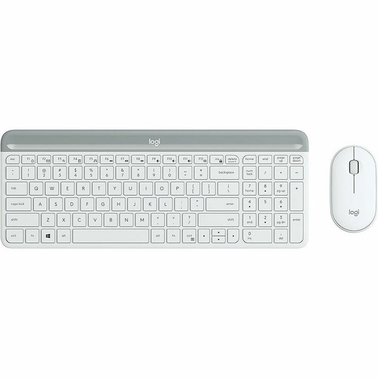 Souris & clavier Logitech 920-009199 Blanc Espagnol Qwerty