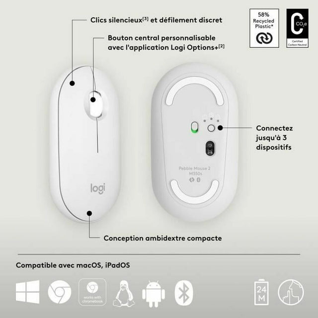 Mouse Logitech 910-007013 White