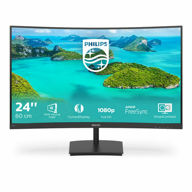 Écran Philips 241E1SCA/00 FHD LCD 23,6" LED VA LCD Flicker free 50-60  Hz