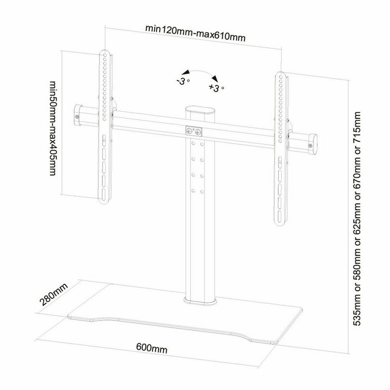 Support de TV Neomounts Q610670 60" 40 kg