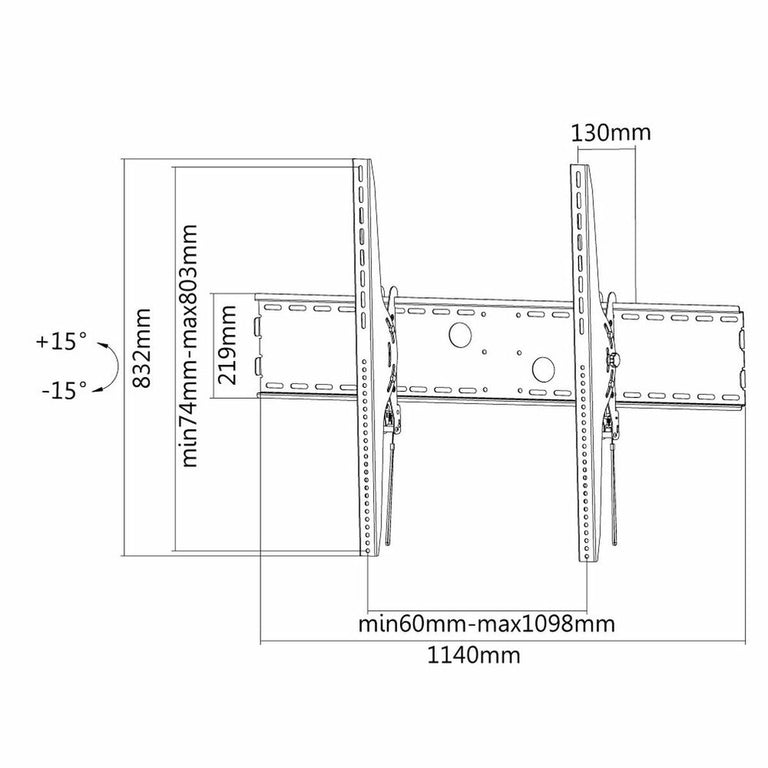 Support de TV Neomounts LFD-W2000 60" 100"