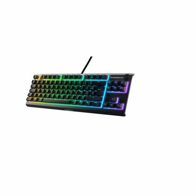 Clavier SteelSeries Apex 3 Jeux Noir Avec câble Français AZERTY AZERTY