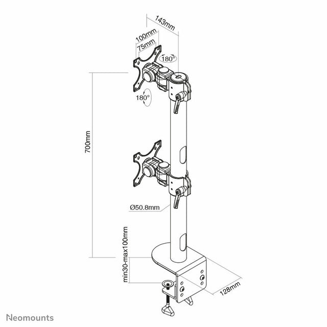 Screen Table Support Neomounts FPMA-D960DVBLACKPLUS