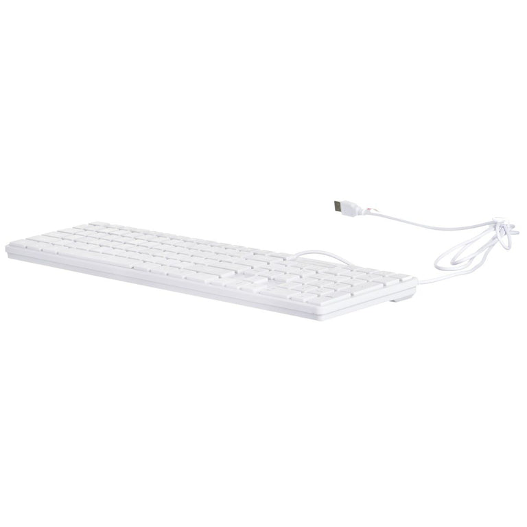 Clavier Activejet Klawiatura USB K-3066SW Blanc QWERTY