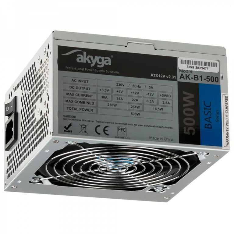 Bloc d’Alimentation Akyga AK-B1-500 500 W RoHS CE Câblée ATX