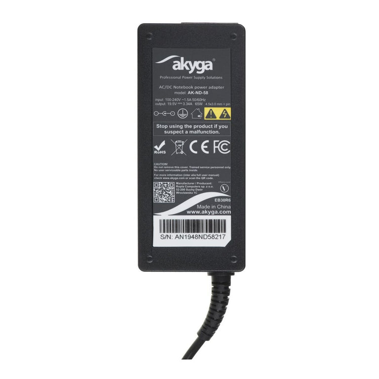 Laptop Charger Akyga AK-ND-58 65 W