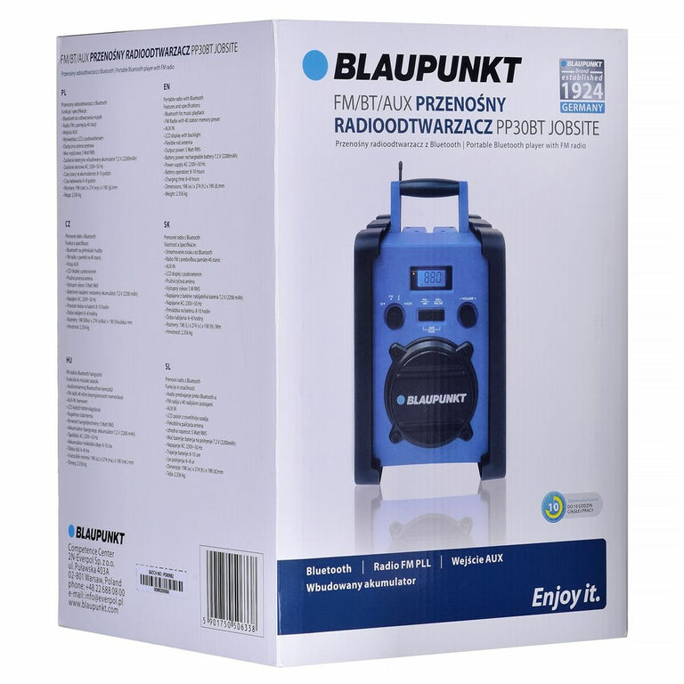 Radio Blaupunkt PP30BT Bleu Noir