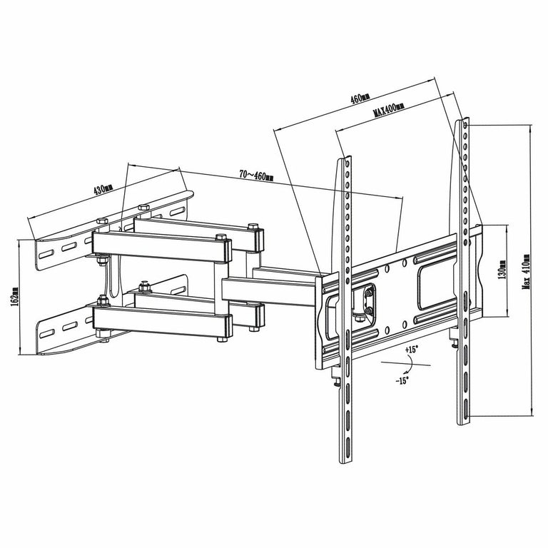 Support de TV MacLean MC-760 32" 55" 26" 30 Kg