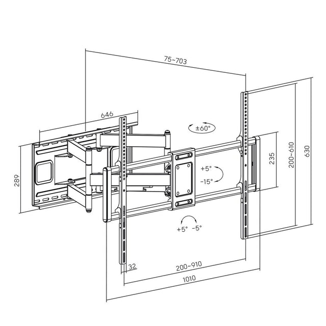 Wall Bracket MacLean MC-482 55"