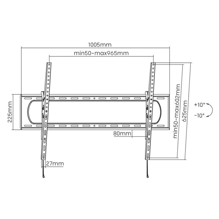 Screen Table Support MacLean MC-750N 120" 60"