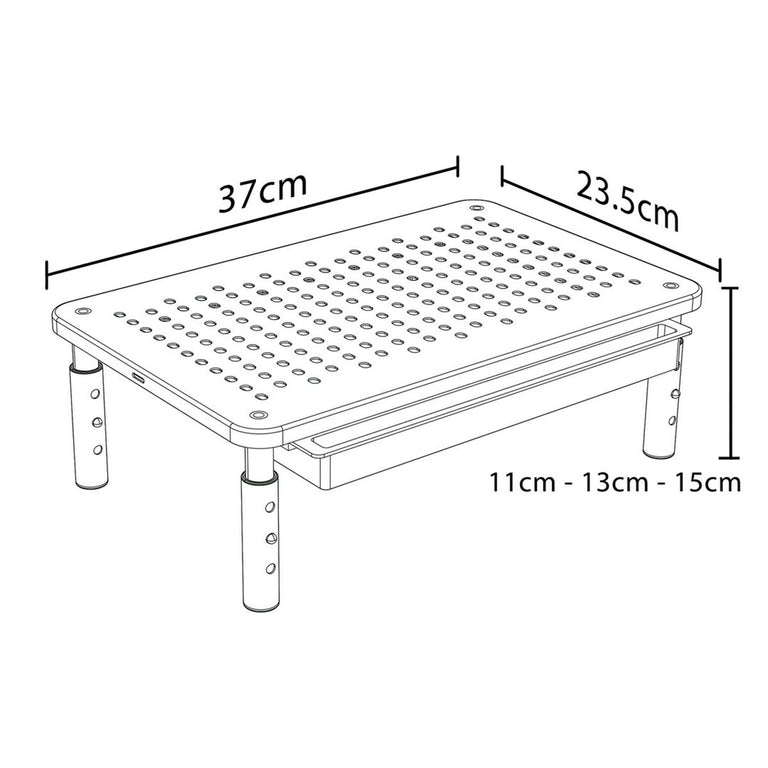 Support de table d'écran MacLean MC-946 13" 13"-32" 37 x 23,5 x 14 cm