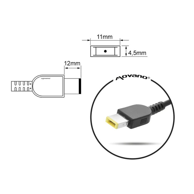 Chargeur d'ordinateur portable Mitsu 5ZM041 90 W