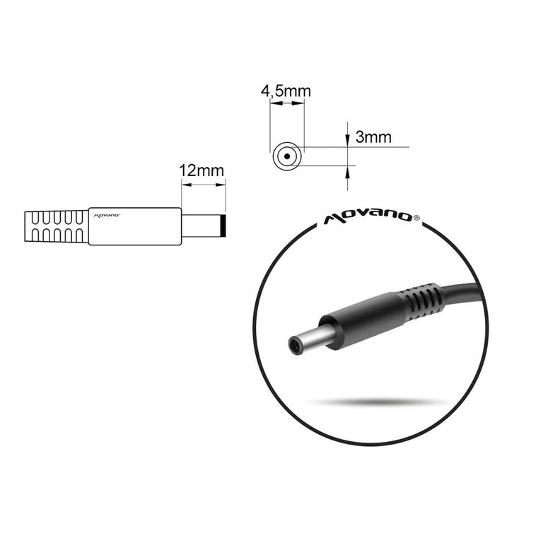 Chargeur d'ordinateur portable Mitsu 5ZM021 DELL 90 W