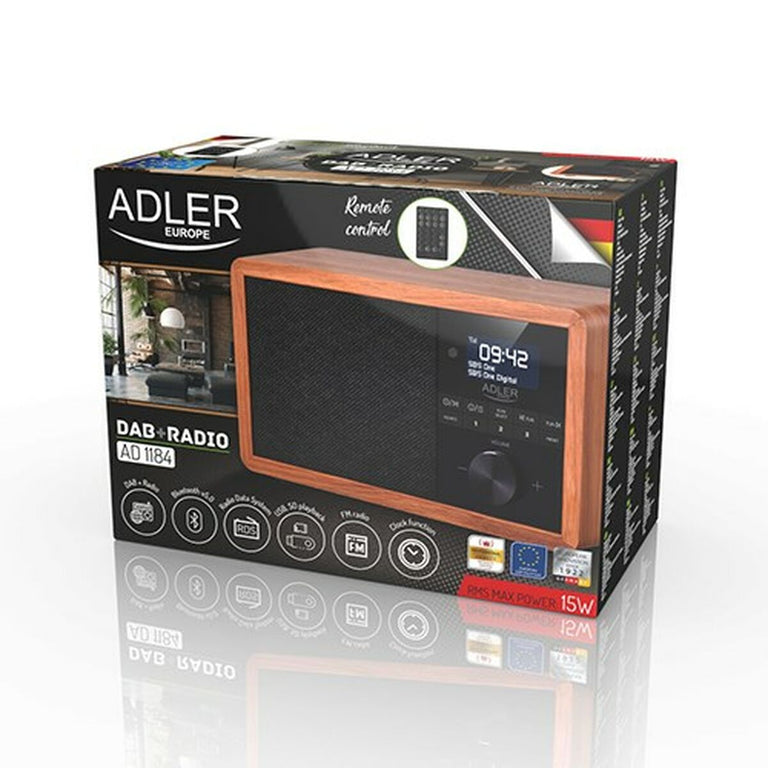 Radio Adler AD 1184 Noir Bois