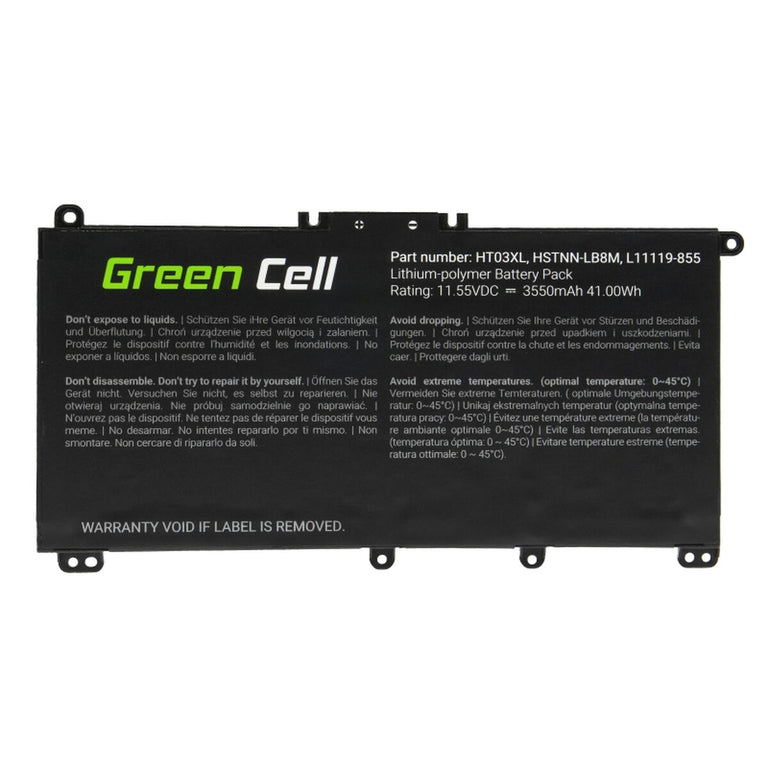 Batterie pour Ordinateur Portable Green Cell HP163 Noir 3400 mAh