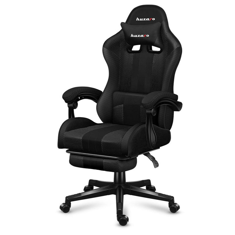 Chaise de jeu Huzaro HZ-Force 4.7 Carbon Mesh Noir