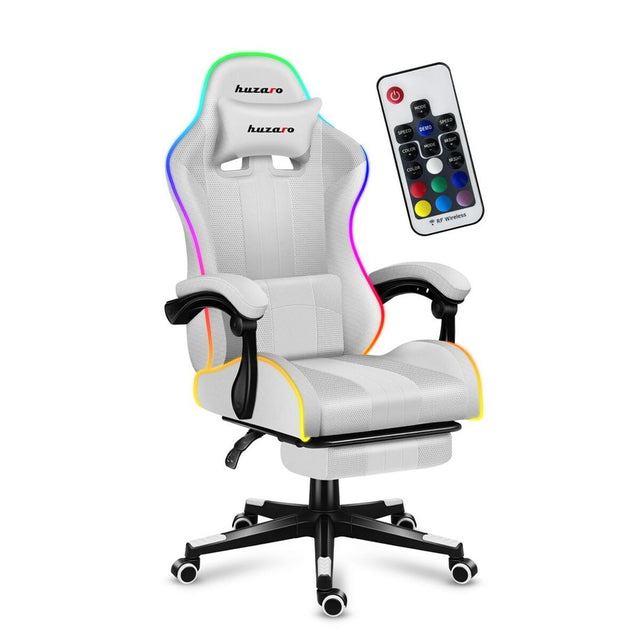 Chaise de jeu Huzaro FORCE 4.7 RGB Blanc