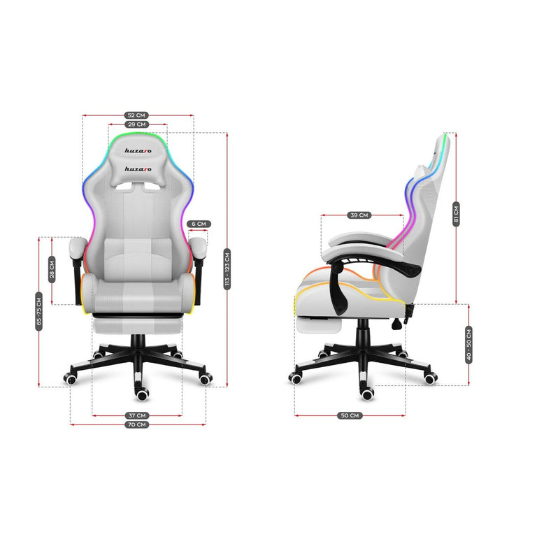 Gaming Chair Huzaro FORCE 4.7 RGB White