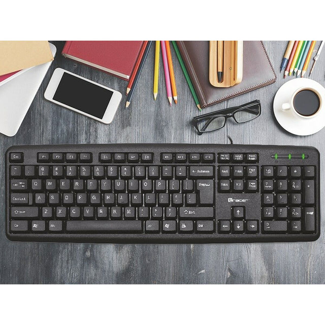 Clavier Tracer Maverick Noir QWERTY