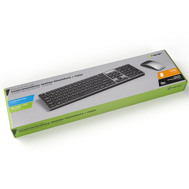 Clavier sans fil Tracer TRAKLA46773 Noir Qwerty US