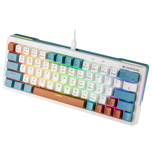 Clavier mécanique Tracer TRAKLA47303 Blanc Multicouleur QWERTY