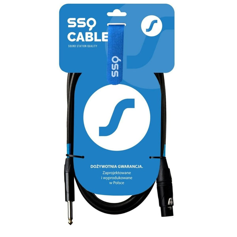 XLR cable to jack Sound station quality (SSQ) XZJM10 10 m