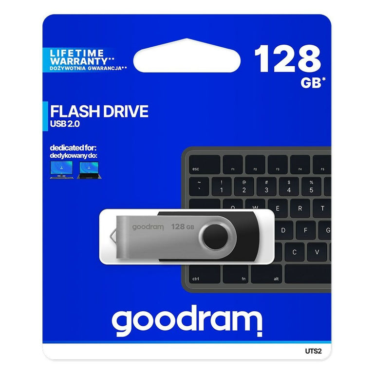 USB stick GoodRam UTS2-1280K0R11 Black/Silver 128 GB